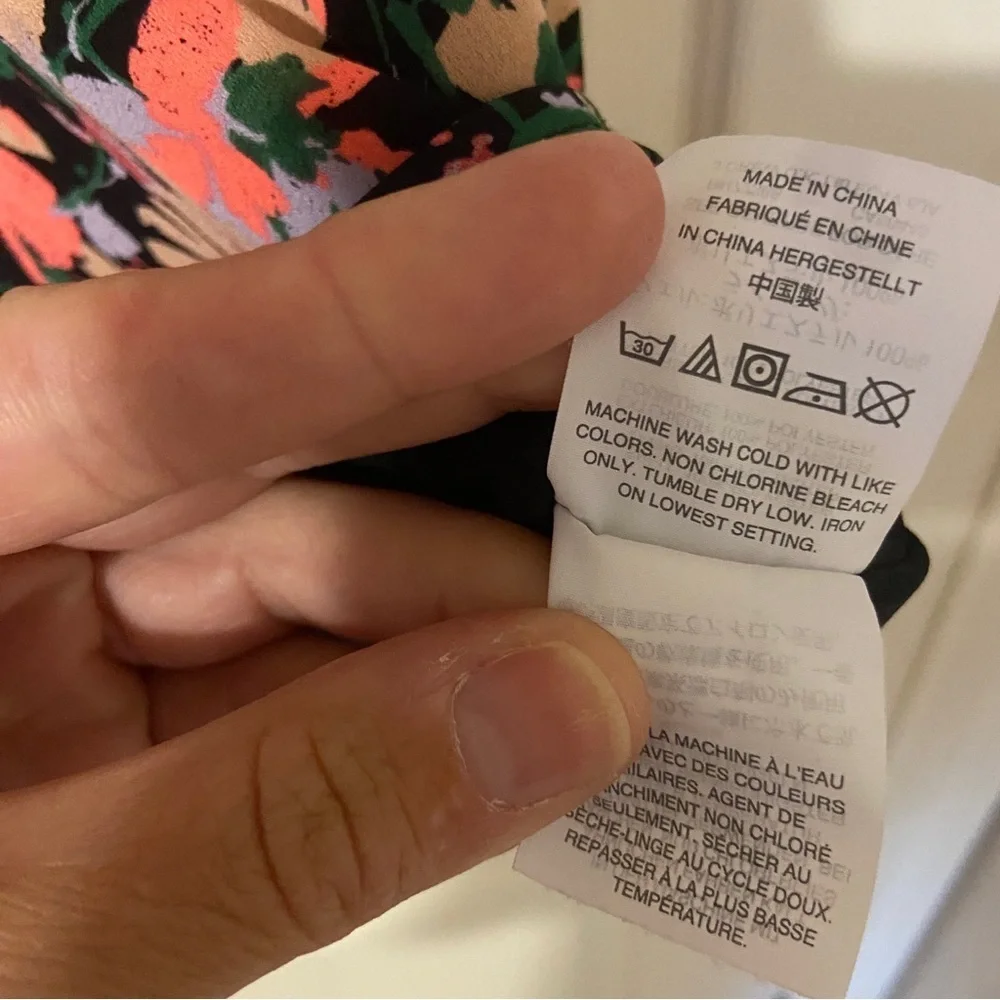 J. Crew Mercantile Black and Orange Sleeveless Midi Sundress